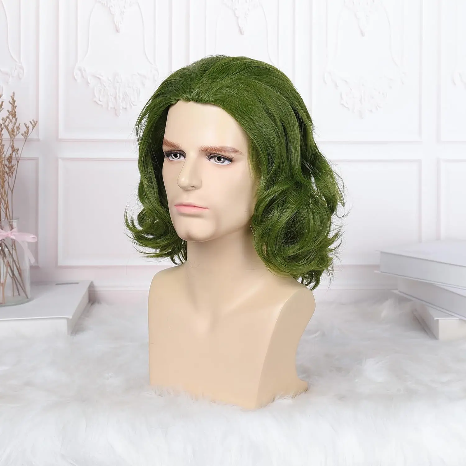 Joker Cosplay Green Wig for Men Women Perfect for Joker Costume Clown Wig High Temperature Fiber Hair Wigs anime Cosplay Party