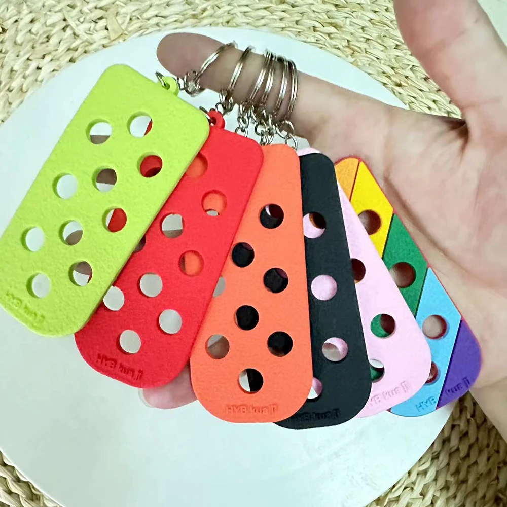 12PCS Luggage Tag Hole Keyring for Shoe Charms Decoration Keychain Suitable For Handbag Key shoe charms Accessory Decoration