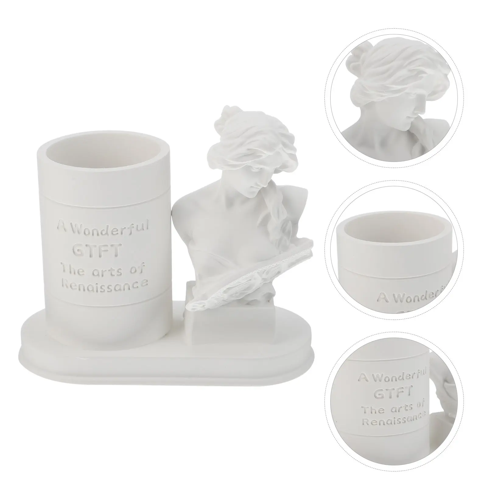 1pcs-western-style-resin-sculpture-pen-holder-imitation-plaster-texture-desktop-organizer-classical-character-makeup-brush