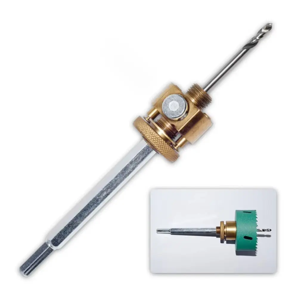

Hexagon Shank Quick-Release Hole Opener Wood Hole Saw Drill Bit Bi-Metal Hole Saw Hole Distance Connector Bi-Metal