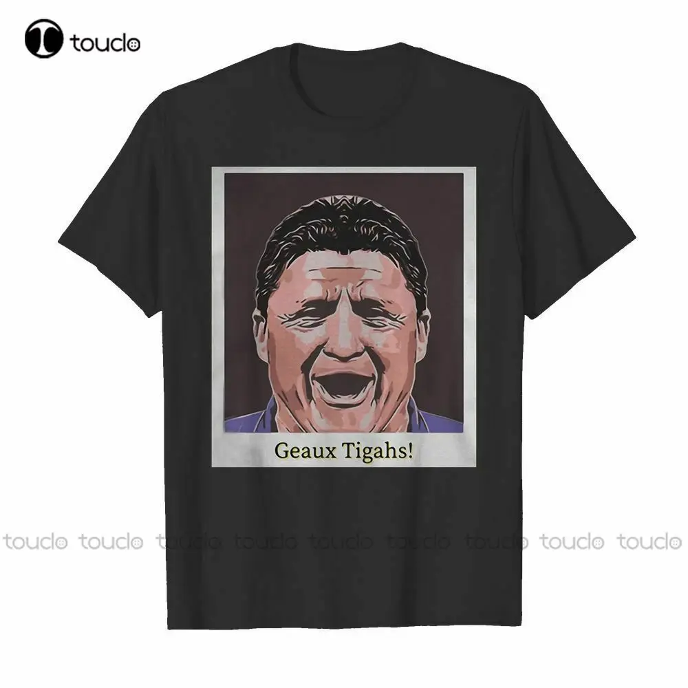 Ed Orgeron Geaux Tigahs Shirt With Happy Old Man, Gifts For The Family baseball shirt