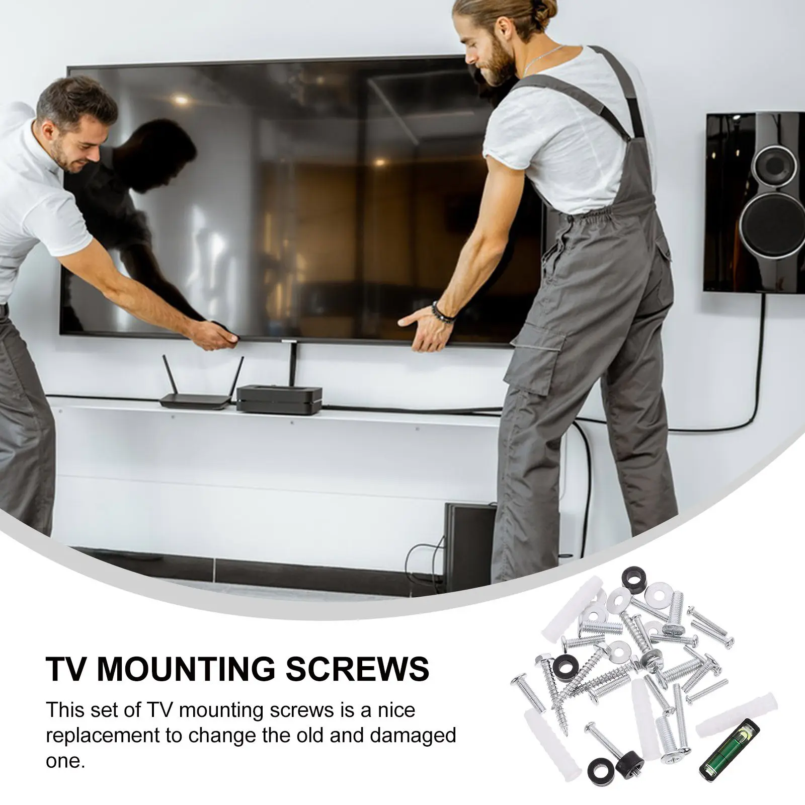 

Stainless Tv Wall Bracket Metal Mounting Screws Household Fixing Television Stands metal mounting screws universal Tv Mounting