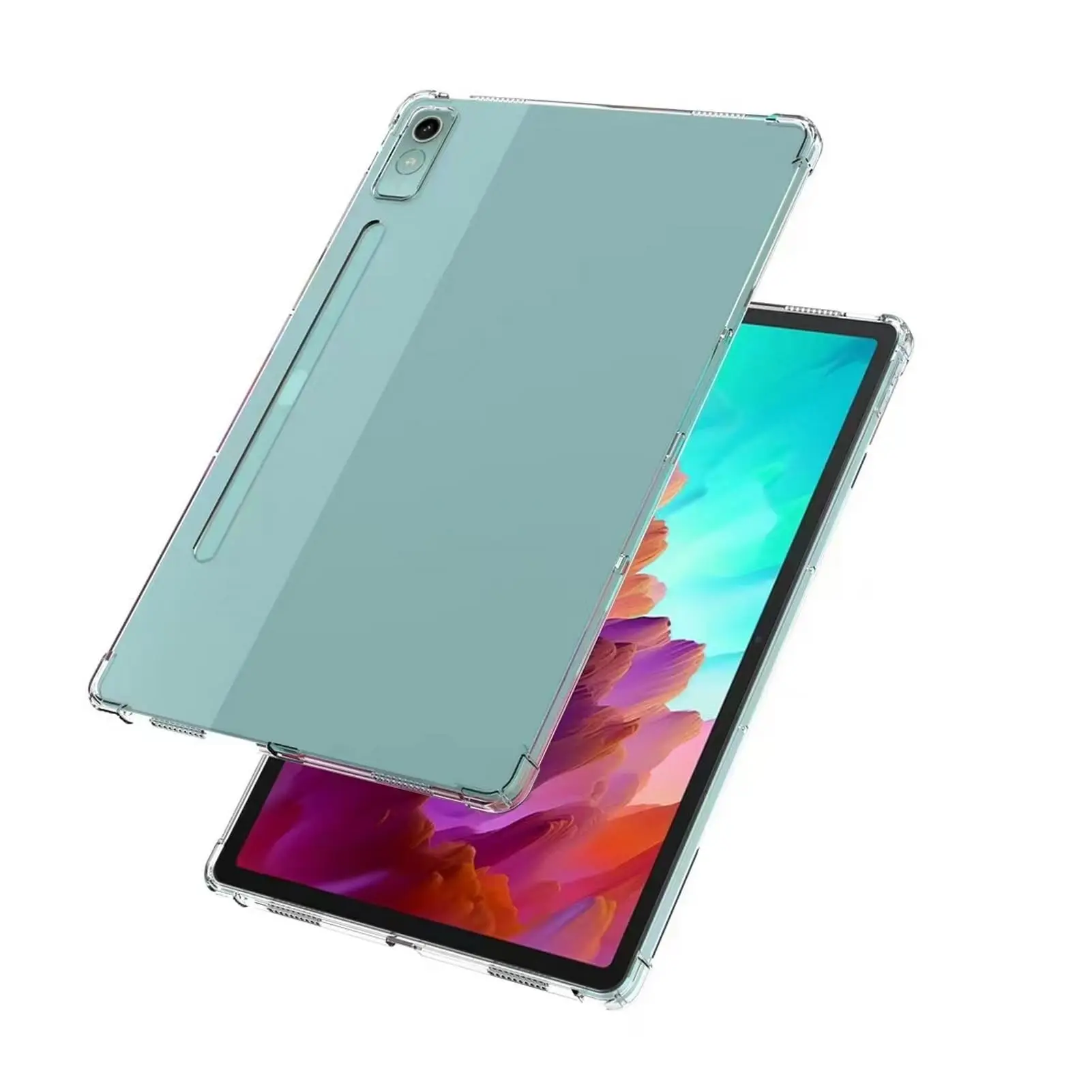 Funda transparente para Lenovo Xiaoxin Pad Pro, 12,7 pulgadas, TB370FU, silicona ultrafina, TPU suave, anticaída, Lenovo Tab P12, 12,7"