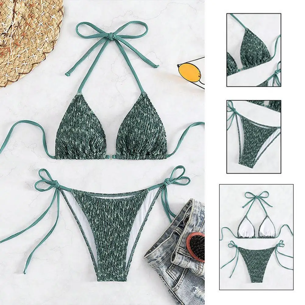 Comfortabel dames bikini badpak bodysuit dames badpak groen bikini badpak gefragmenteerd bloemenpatroon