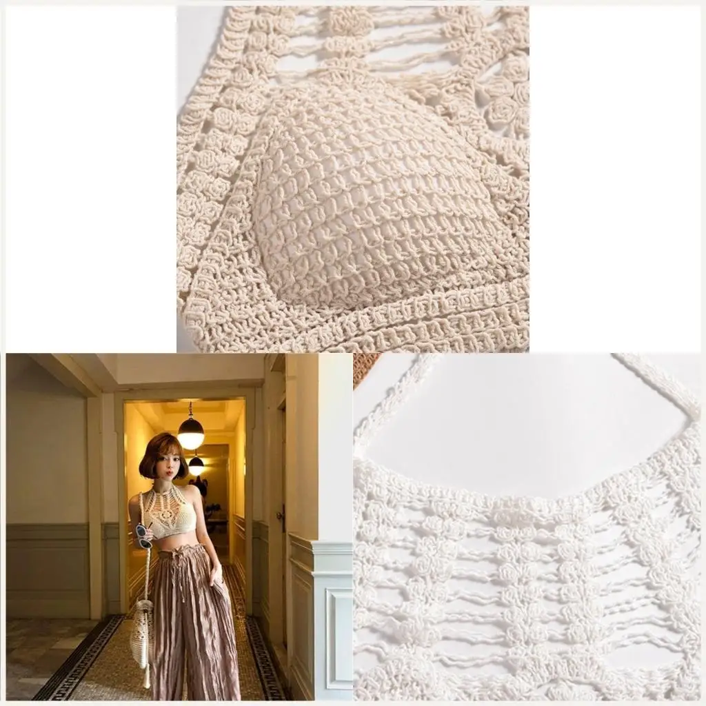 

Богемский вязаный крючковый брелок без спинки.