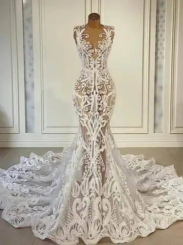 6 best sales nigerianska brudklänningar - №1