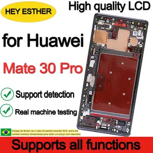 Bilashmart Supports all functions 6.53'' Replacement OLED Huawei Mate 30 Pro LCD Display Touch Screen LIO L09 LIO L29 LIO AL00