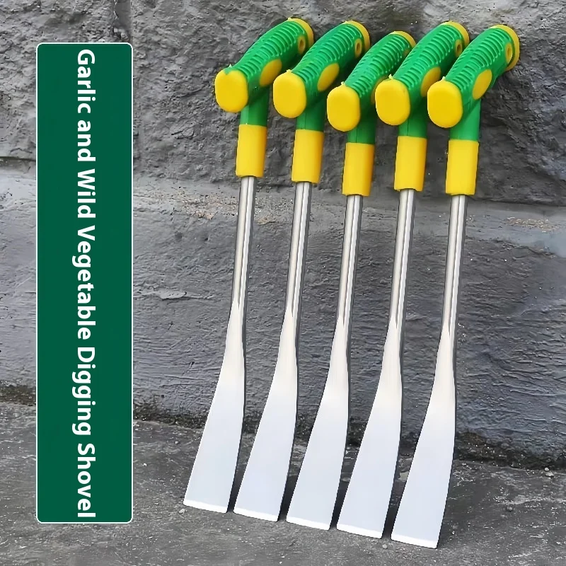 Manganese Steel Mini Shovel for Digging Wild Vegetables Garlic Gardening Flower Planting Soil Cultivation Outdoor Use