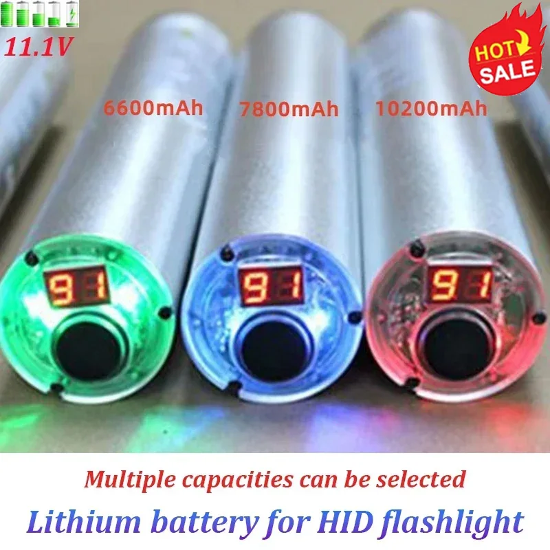 

New 2024 HID Xenon Flashlight Lithium-ion Battery 11.1V 6600mAh Imported 7800mAh Imported 10200mAh Flashlight Xenon Flashlight