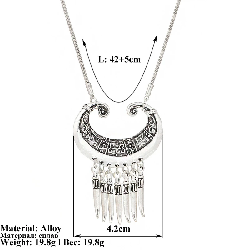 Bohemische Schmetterlings-Halskette für Damen, Ethnische Legierung, Herzanhänger-Halskette, Mädchen-Party-Festival-Schmuck, Geschenke – Detail 18