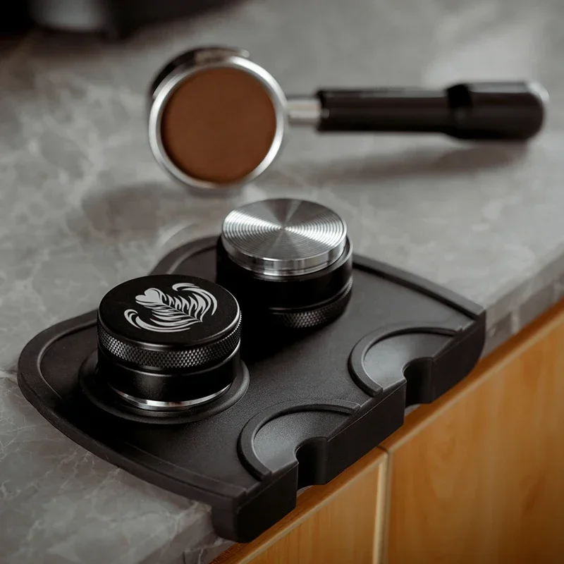 Espresso tamper fluted coffee silicone tamper compacting mat Non-slip food safe silicone rubber coffee tamper mat