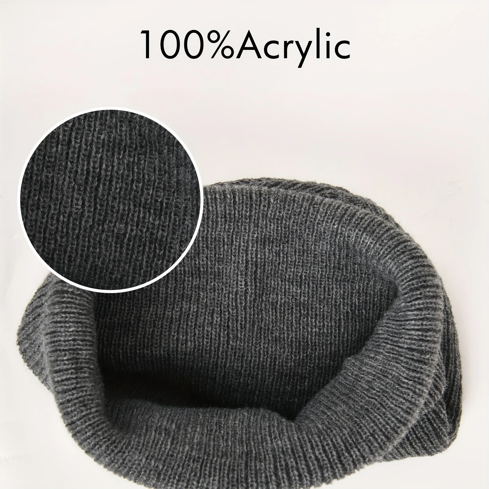 1/2 stücke Winter Herbst Gestrickte Beanie Hut Weiche Elastische Warme Radfahren Schädel Kappe Winddicht Männer Frauen Wandern Camping Headcover – Detail 4