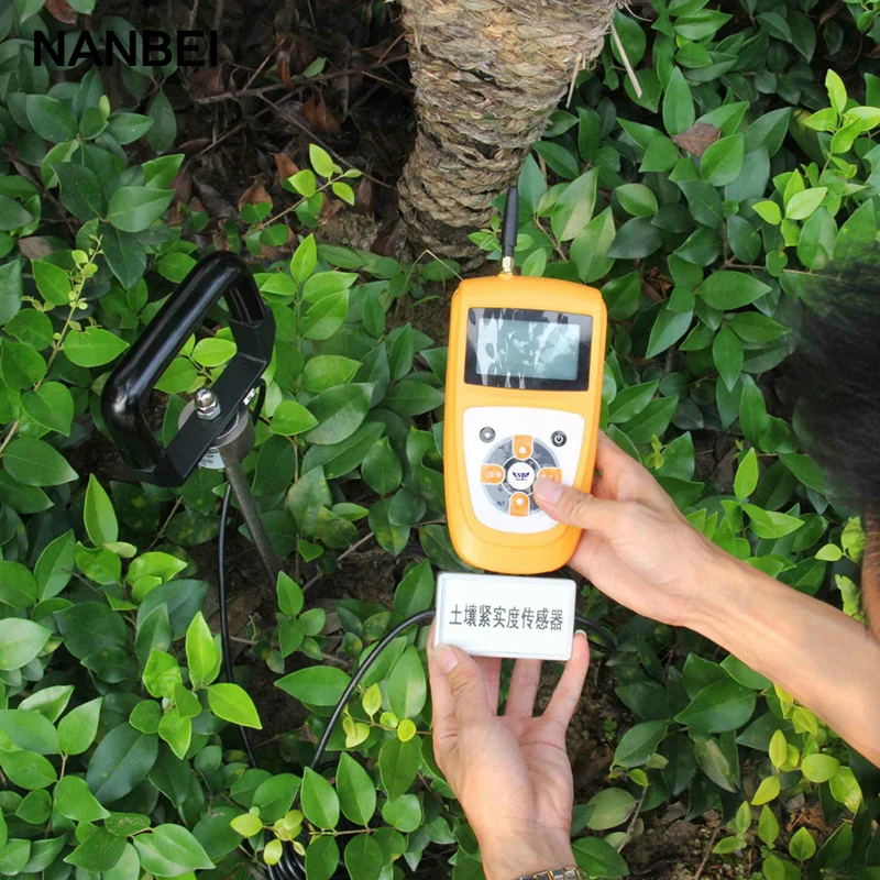 Nanbei equipamento de teste de solo para laboratório agrícola, testador portátil de medidor de compactação de solo