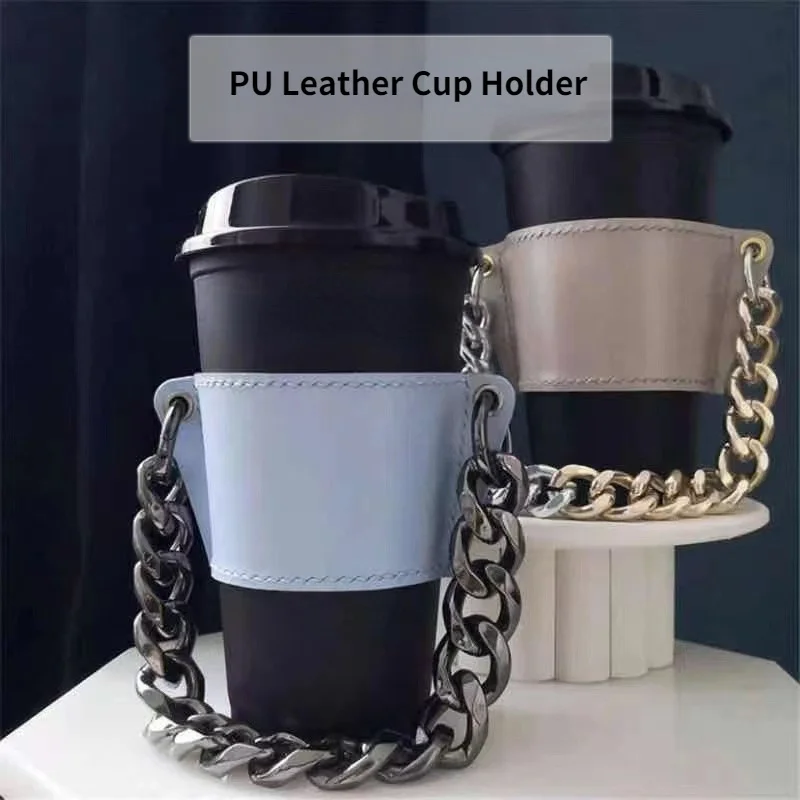 

New Hand-carrying Milk Tea Drink Cup Holder Detachable Chain Coffee Cup Holder Portable Glass Water Cup Insulated Bottle Holder