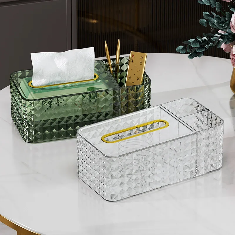 Creative High End Tissue Box Minimalist Paper Drawing Box Decoration for Living Room Coffee Table Desktop Storage Box Cylinder