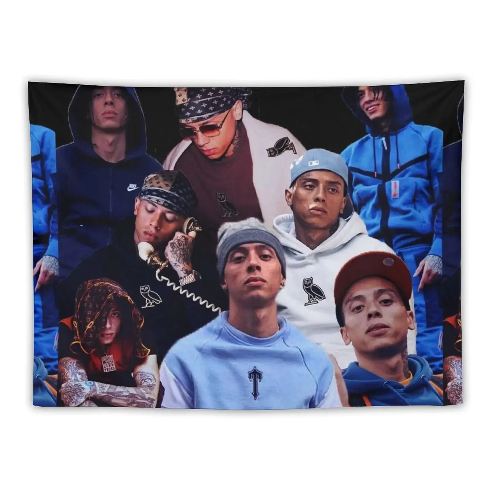 Central cee uk rapper collage poster design 2021 Tapestry Decoration Room Room Aesthetic Decor Wall Hanging Decor Tapestry