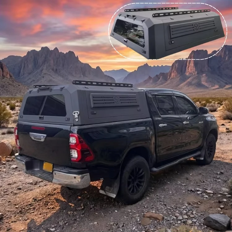 Off-road Aluminum Waterproof Steel Hardtop Canopy Camper Shell for  Ram 1500/2500 Ranger Tacoma BYD Shark