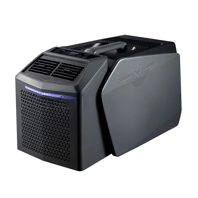 2024 portable mobile split air conditioner 48V DC frequency converter compressor camping tent room bed car parking