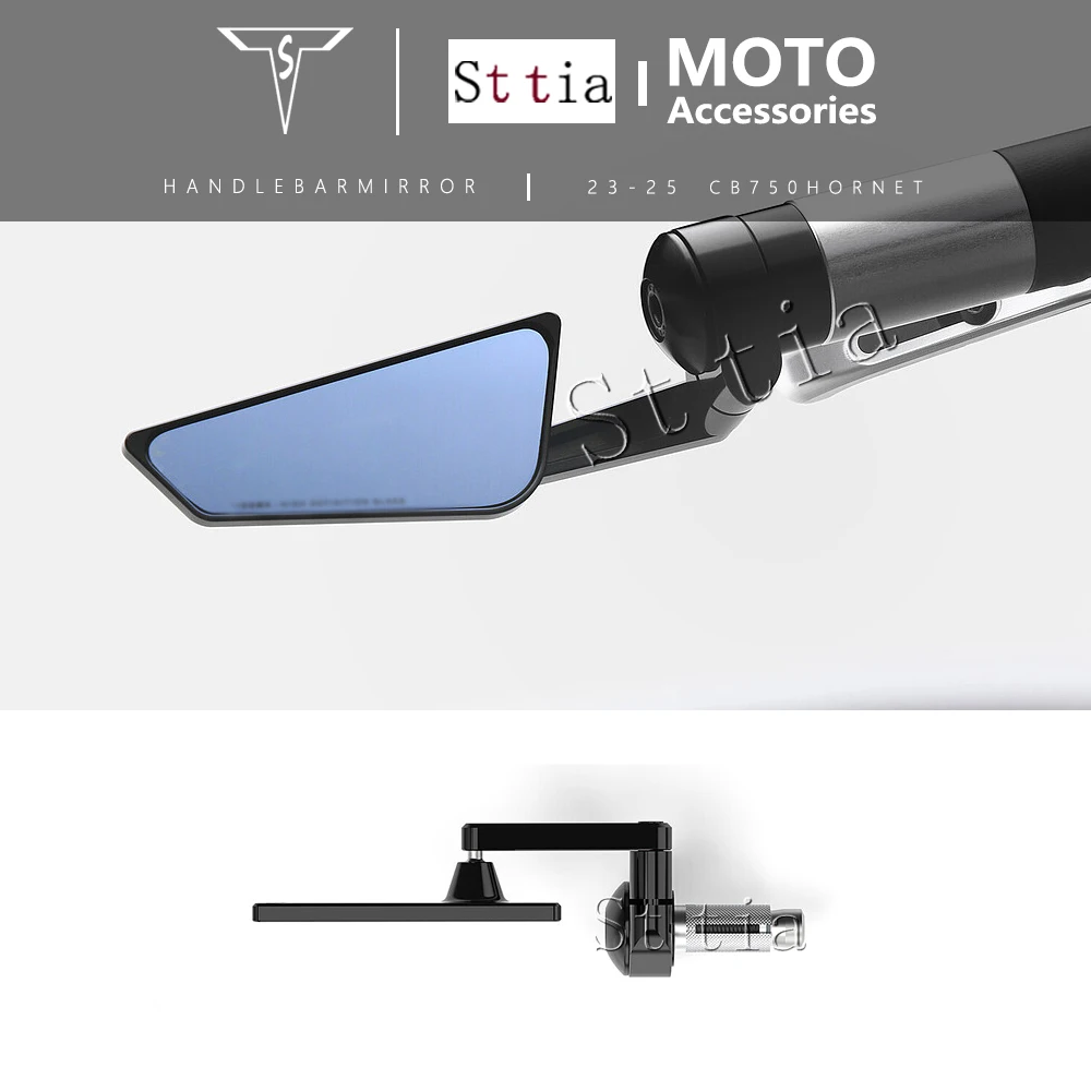 CB750 HORNET 2025 Lenkerendenspiegel Passend für Honda CB750 Hornet 2023-2024 CB 750 Motorrad CNC Aluminium Rückspiegel