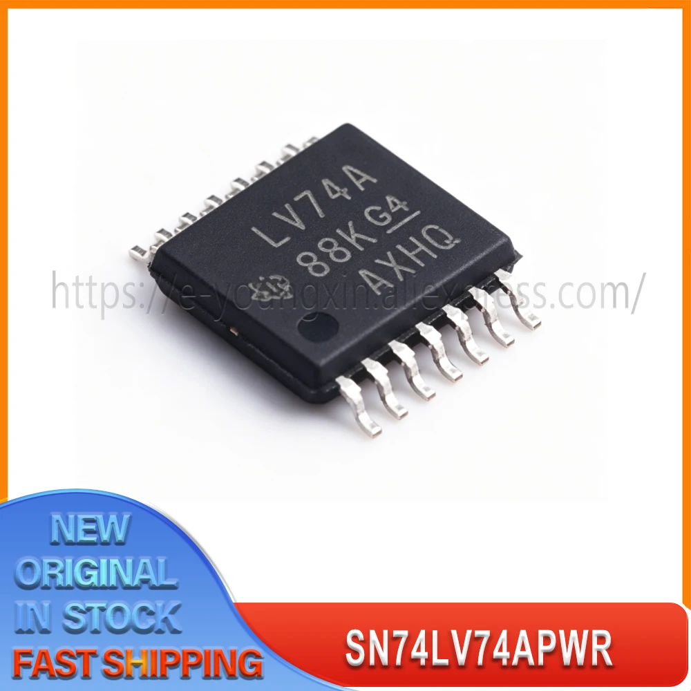 20PCS-1000PCS/LOT SN74LV74APWR TSSOP-14 LV74A SN74LV74A  100% New Original Stock