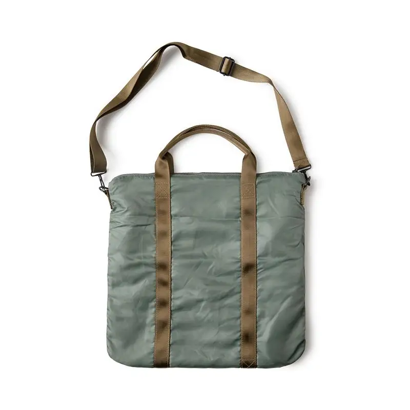 Nylon Pilot Helmet Bag Single oulder Slant Ba Pa Casual Sle Soft Handbag for Youth Zipper Closure Foldable Cuter Bag
