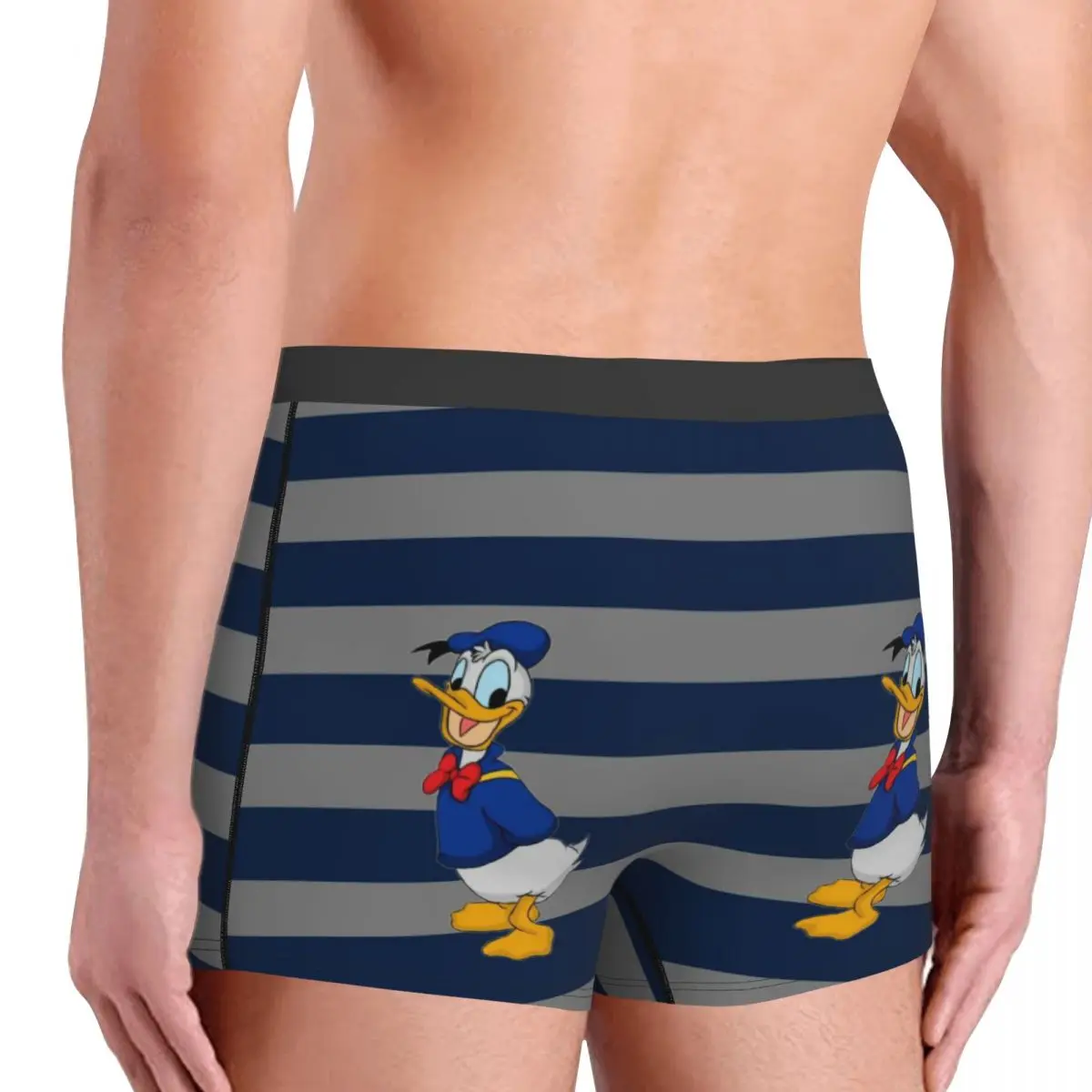 Custom Donald Duck Boxer Shorts For Men 3D Print Funny Cartoon Underwear Panties Briefs Stretch Underpants