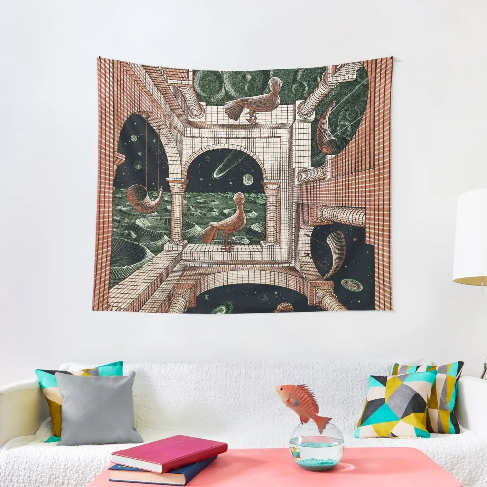 

Another World II by M. C. Escher Tapestry Aesthetic Room Decorations Decoration Pictures Room Wall Tapestry