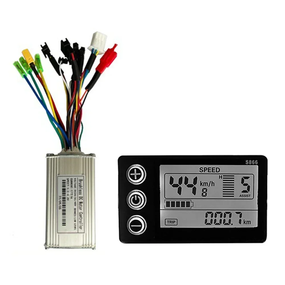 

Achieve Exceptional Performance with 3648V 17A 350W Sine Wave Controller Set for Electric Scooters and Ebikes S866 Display