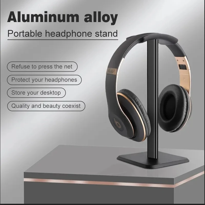 Black And White Earphone Holder Detachable Computer Esports Game Headset Desktop Storage Universal Display Rack image 4