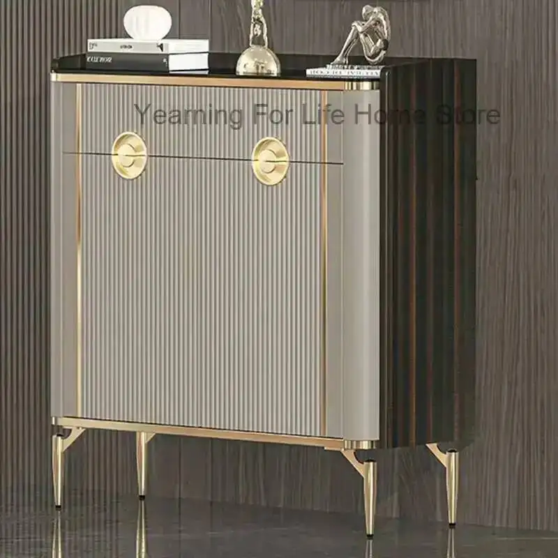 

Display Luxury Nordic Shoe Cabinet Organizer Mobile Hidden Bedroom Shoe Shelf Slippers Entrance Hall Zapatero Home Furniture