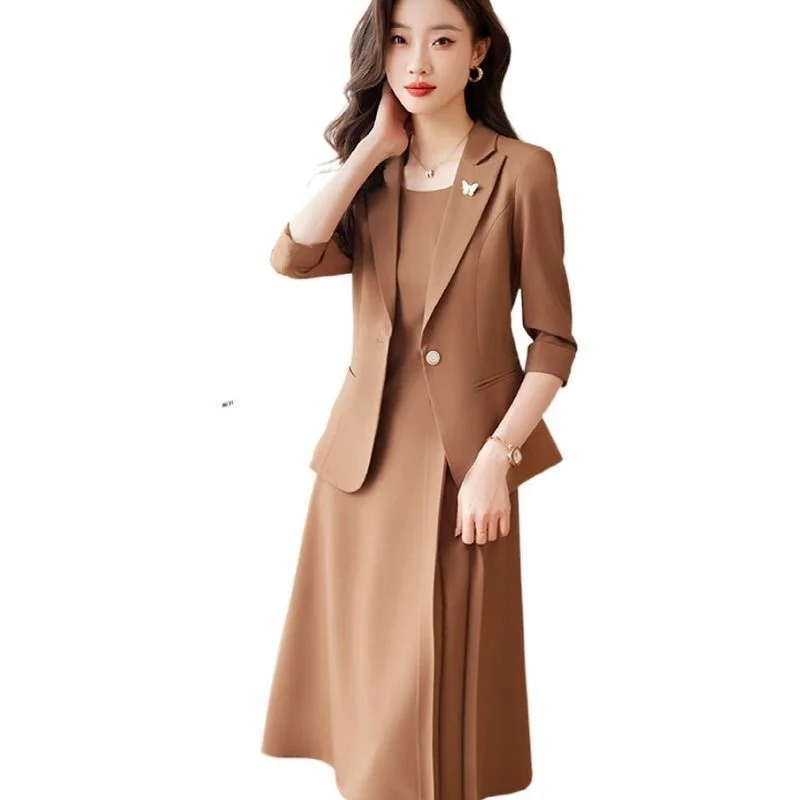 High Quality Small Suit Jacket For Women\'s Spring And Summer New Professional Attire Temperament Goddess Style Dress Elegant