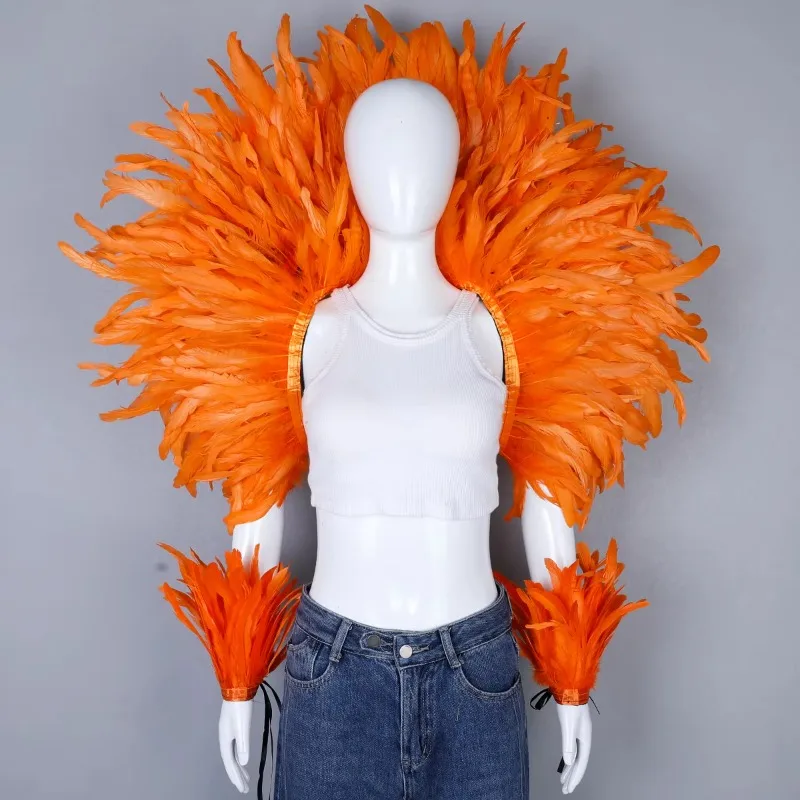 True Feathers Angel Wings Adjustable Shoulder Straps Theatre Costume Accessories for Stage Performance