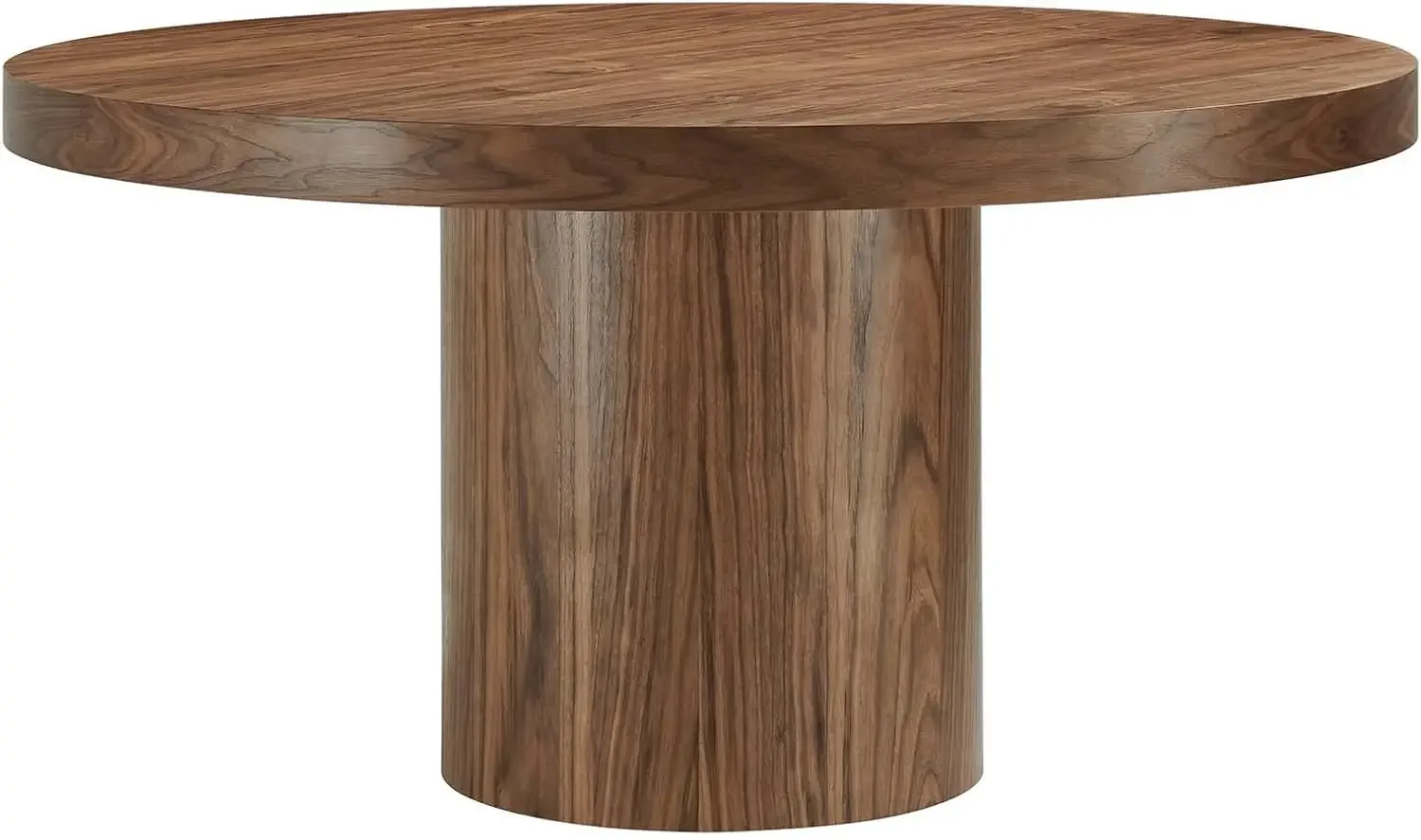 WAL Gratify 60" Round Dining Table in Walnut - Stylish and Elegant Dining Room Furniture