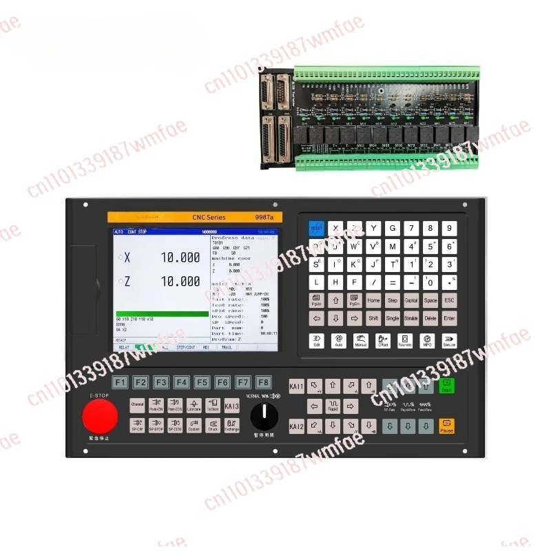Chinese Factory 998Ta Numerical Control Lathe Controller 2 Axis Servo Drive and Motor Kit with Router Grinder Turning Machine