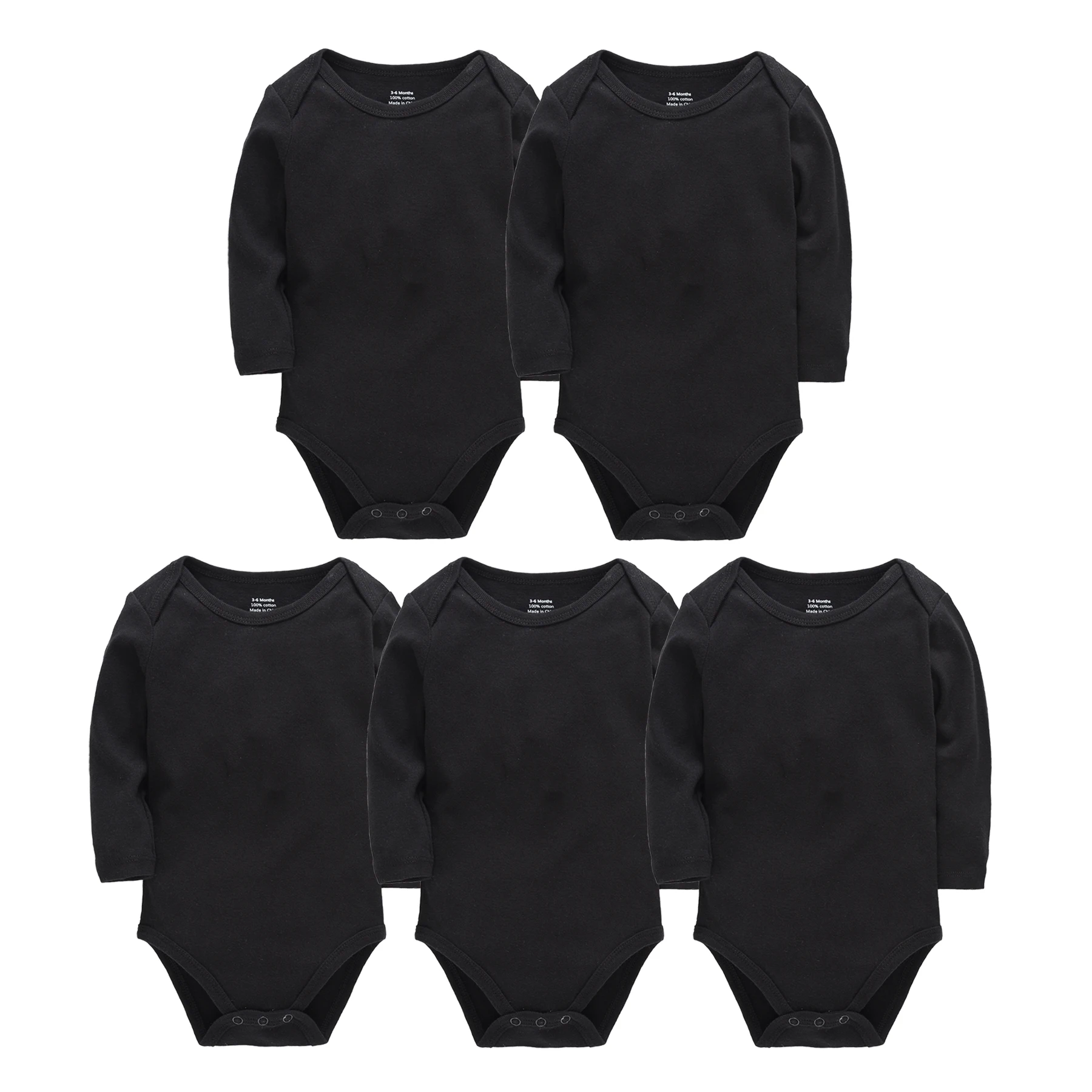 

Kavkas Unisex Baby Bodysuit 0-24 Months 100% Cotton Full Sleeve Autumn Spring Body Clothes Solid White Design Newborn Clothing