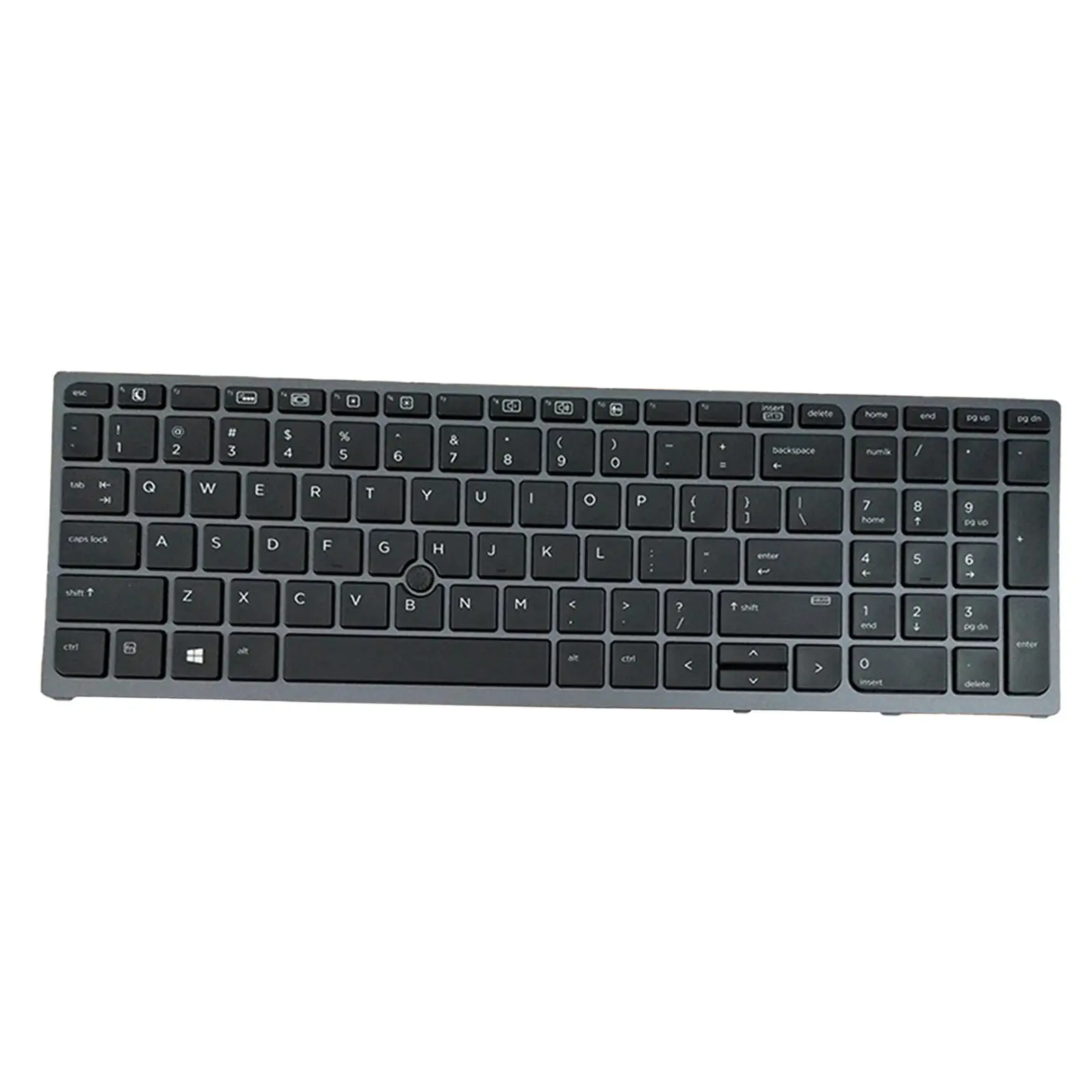 Replacement Backlit Keyboard US Layout for HP Zbook 15 G3 G4 17 G3 G4 with Pointer Frame