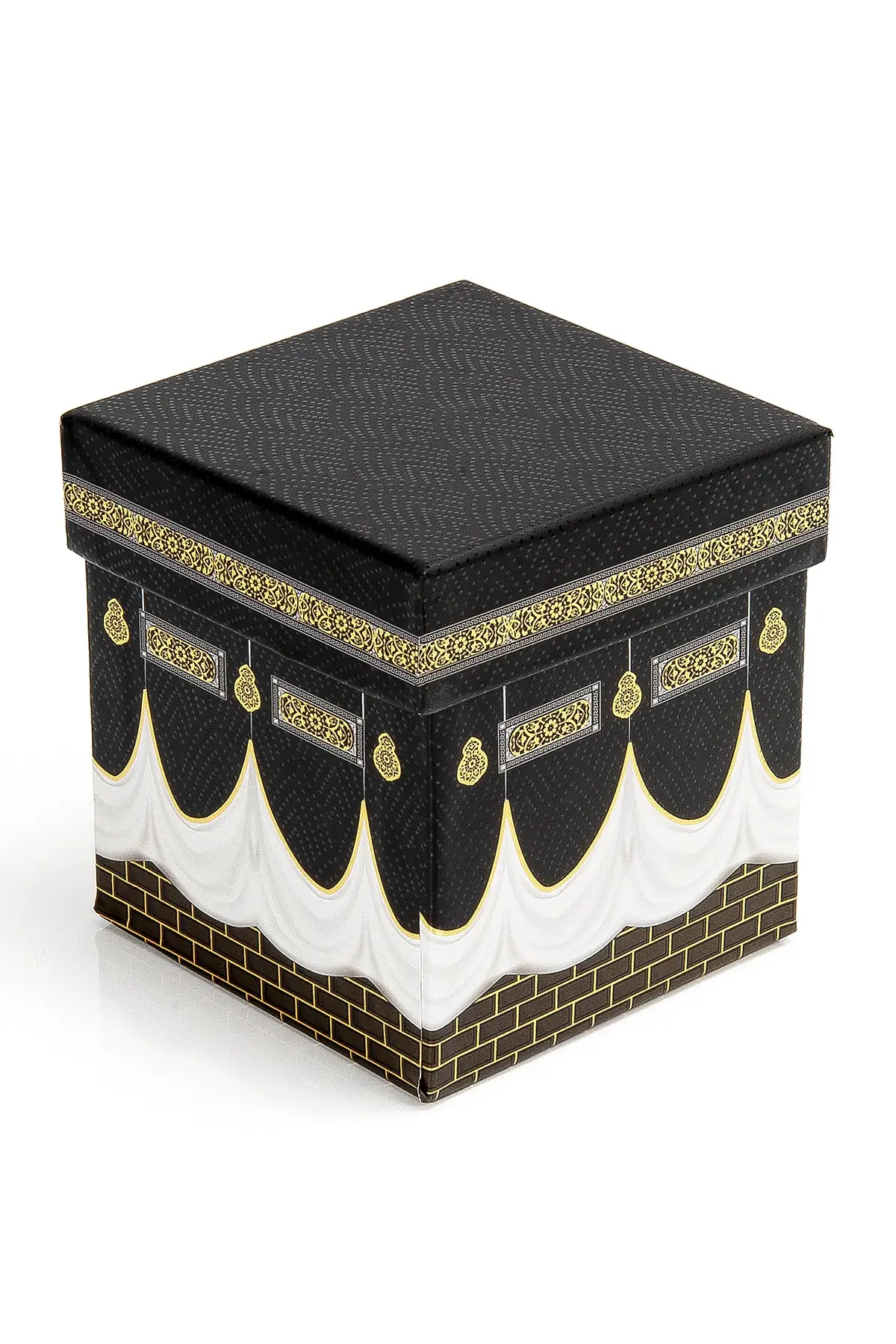 ของขวัญมุสลิม Kaaba กล่องพิเศษมีลวดลายเป็นของขวัญของชำร่วยประดิษฐ์ตัวอักษร quran ชุดพรมสวดมนต์ฮัจญ์อุมราห์มุสลิมอิสลามอัลกุรอาน