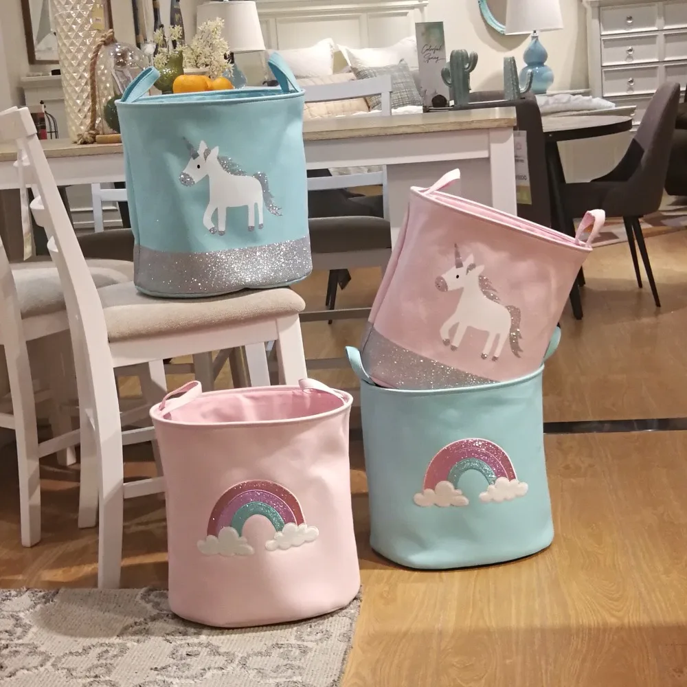 

Unicorn Rainbow Storage Bin, Lovely Bag, Home Storage Organizer