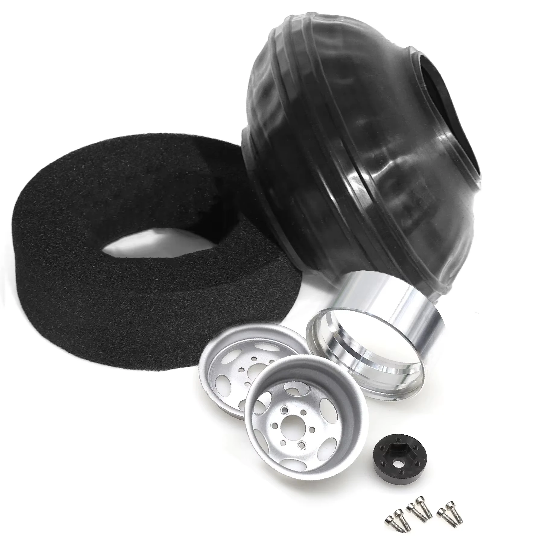 4個入り 108mm 1.9インチ RCラバータイヤ メタル - Wheel Rim Rc のレビューと価格