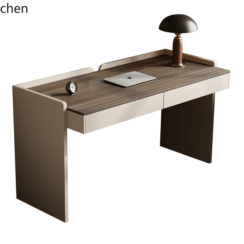 

YFY minimalist desk light luxury modern bedroom household small apartment solid wood computer desk dresser integrated