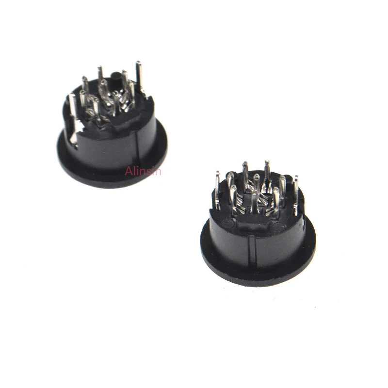 10PCS 8 Pin Mini DIN Female Socket Connector 8Pin DIN Mini Jack PS2 Mini Circular DIN Terminal Chassis MD8