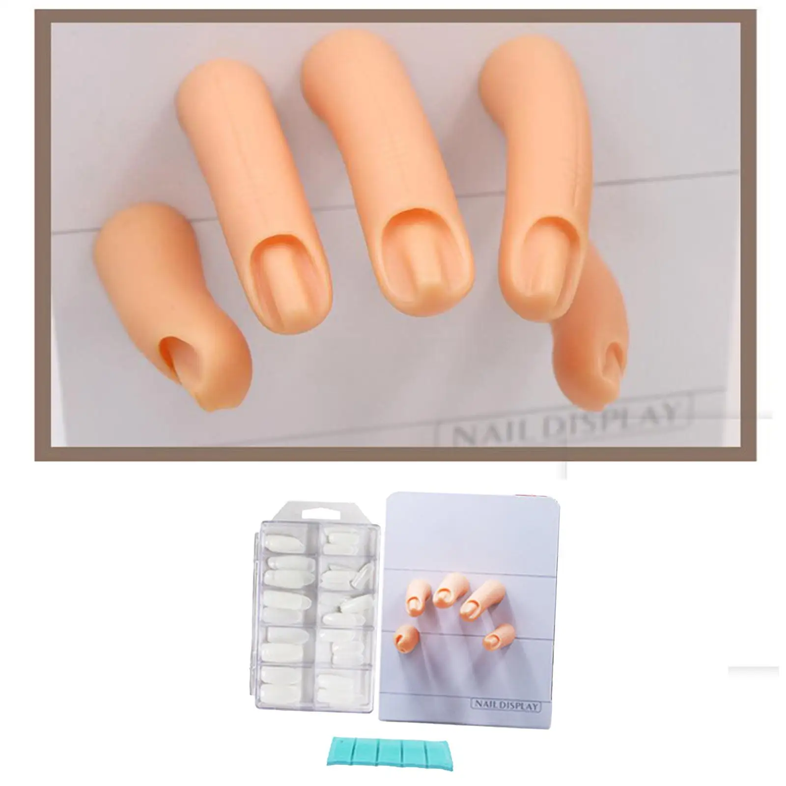 Nail Art Training Tool Maniküre liefern magnetische Kunststoff Silikon Trainings hand für Nagels tudio