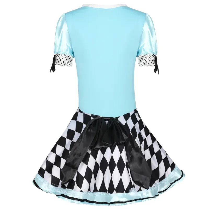 

Adult Women Alice Wonderland Cosplay Halloween Carnival Costumes Dress up Fantasy Party Blue Sweet Lolita Maid Roleplay SD352355