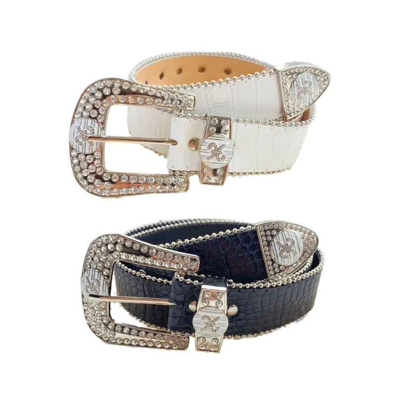 

Girl Punk Waist Belt Street Dance Jeans Belt Decorative Studded Crystal Dropshipping