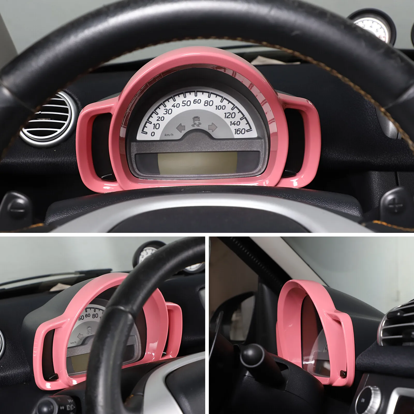 

Car Dashboard Display Meter Ring Speedometer Gauge Cover For Mercedes Benz Smart 451 Fortwo 2009-2015 Trim Frame Accessories