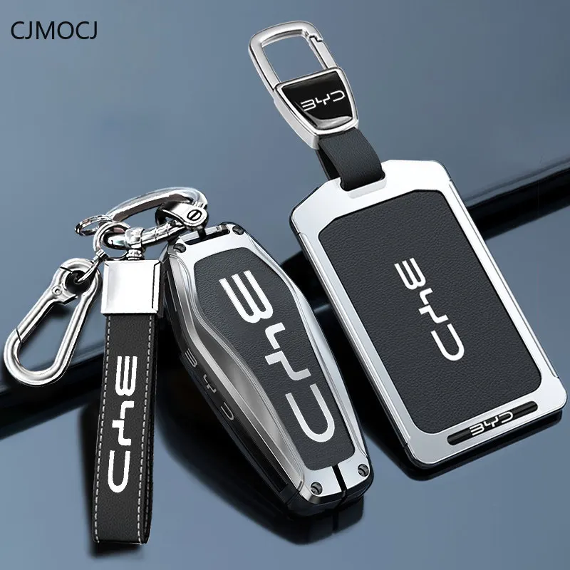 For New BYD Sea Lion 07 EV Key Case Cover, Zinc Alloy Car Key Card Fob Shell, Shockproof Luxury Smart Keychain, BYD Accessories