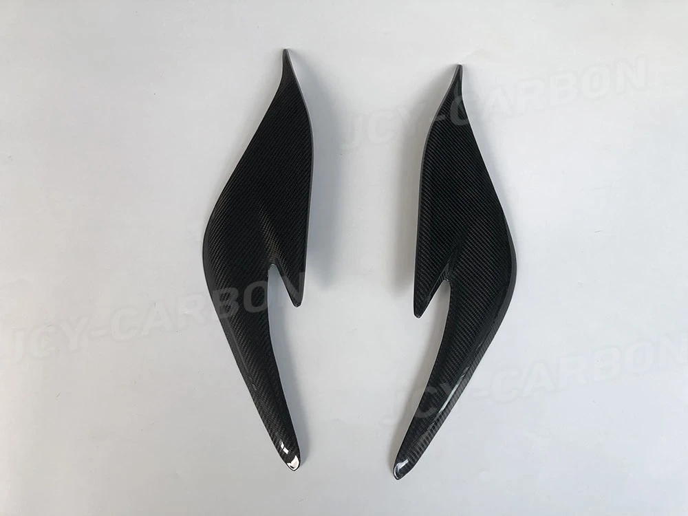 Carbon Fiber Car Front Eyelid Bumper Lamp Eyebrow Trims For Toyota Prius ZW30 JDM 2012-2015 Eyebrow Cover Decoration view 6