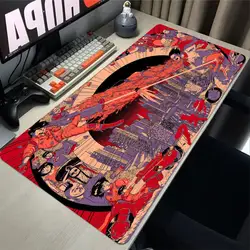 Alfombrilla de ratón XXL Anime AKIRA Gaming, alfombrilla de ratón grande y fresca para teclado, Alfombra de escritorio para juego, alfombrillas de ratón antideslizantes de goma Natural