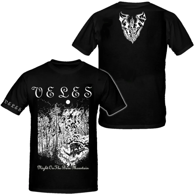 Veles Night on The Bare Mountain T-shirts Hip Hop Heavy Metal pour hommes, chemise en coton unisexe, manches courtes, marque de mode, été