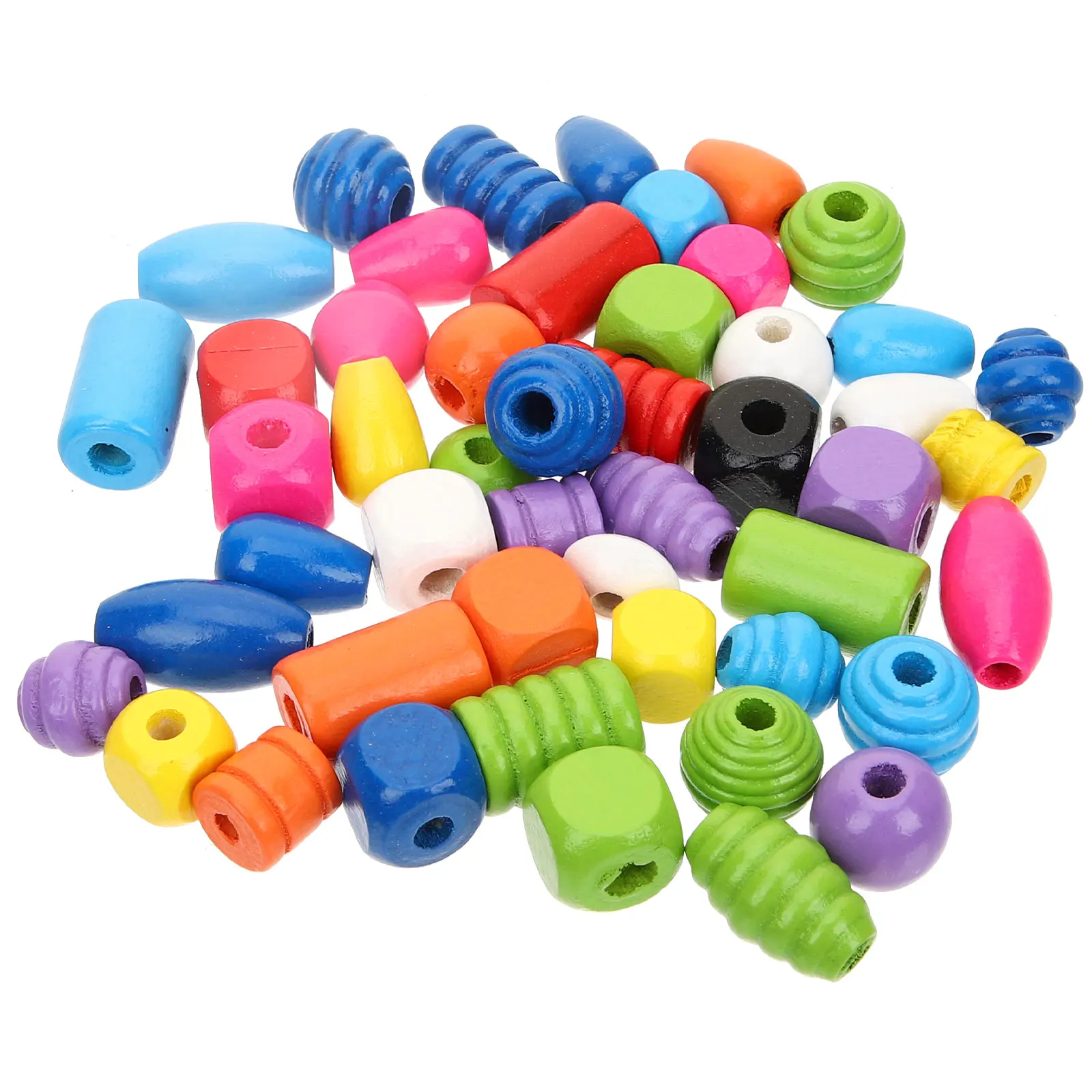 

Wooden Colored Diy Wood DIY Jewelry Making Spacer Beads Durable Making Wood Beads Bracelet Necklace